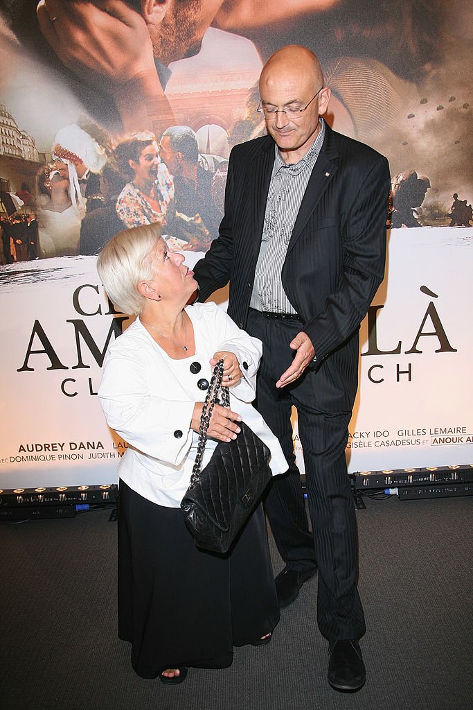 Mimie Mathy et son mari à la première de "Ces Amours Là". l Source: Getty Images