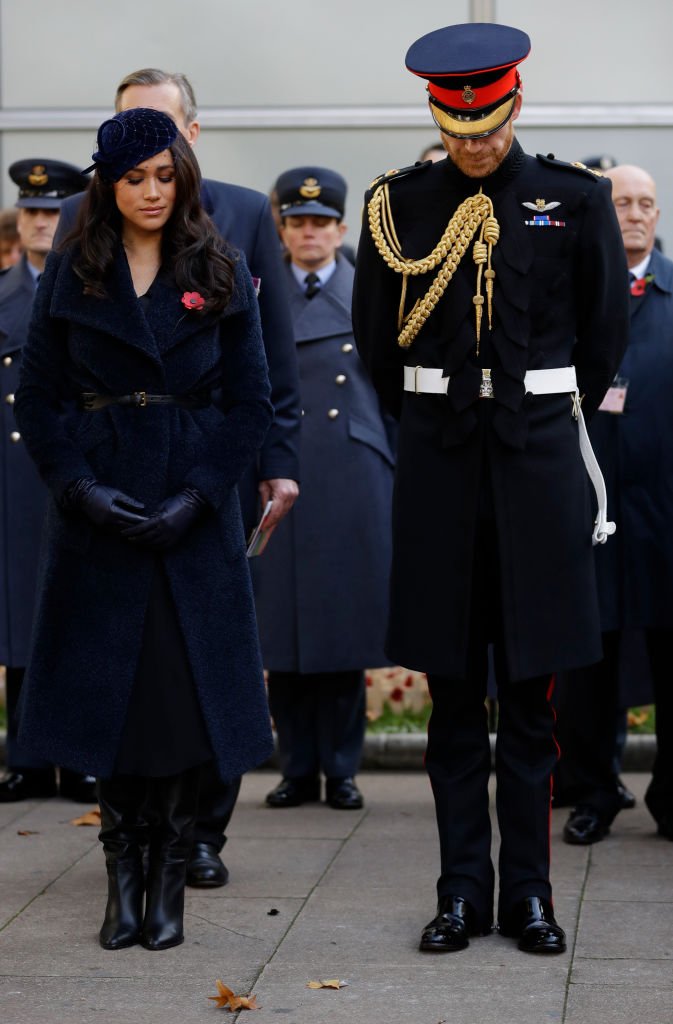 Meghan Markle et le prince Harry assistent au champ du souvenir annuel à Londres, en Angleterre, le 7 novembre 2019 | Photo: Getty Images