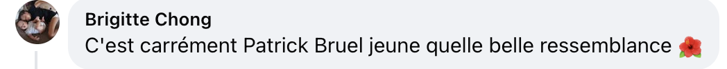 Commentaire d'internaute sur la photo du fils d'Emmanuelle Béart | Source : Réseaux sociaux