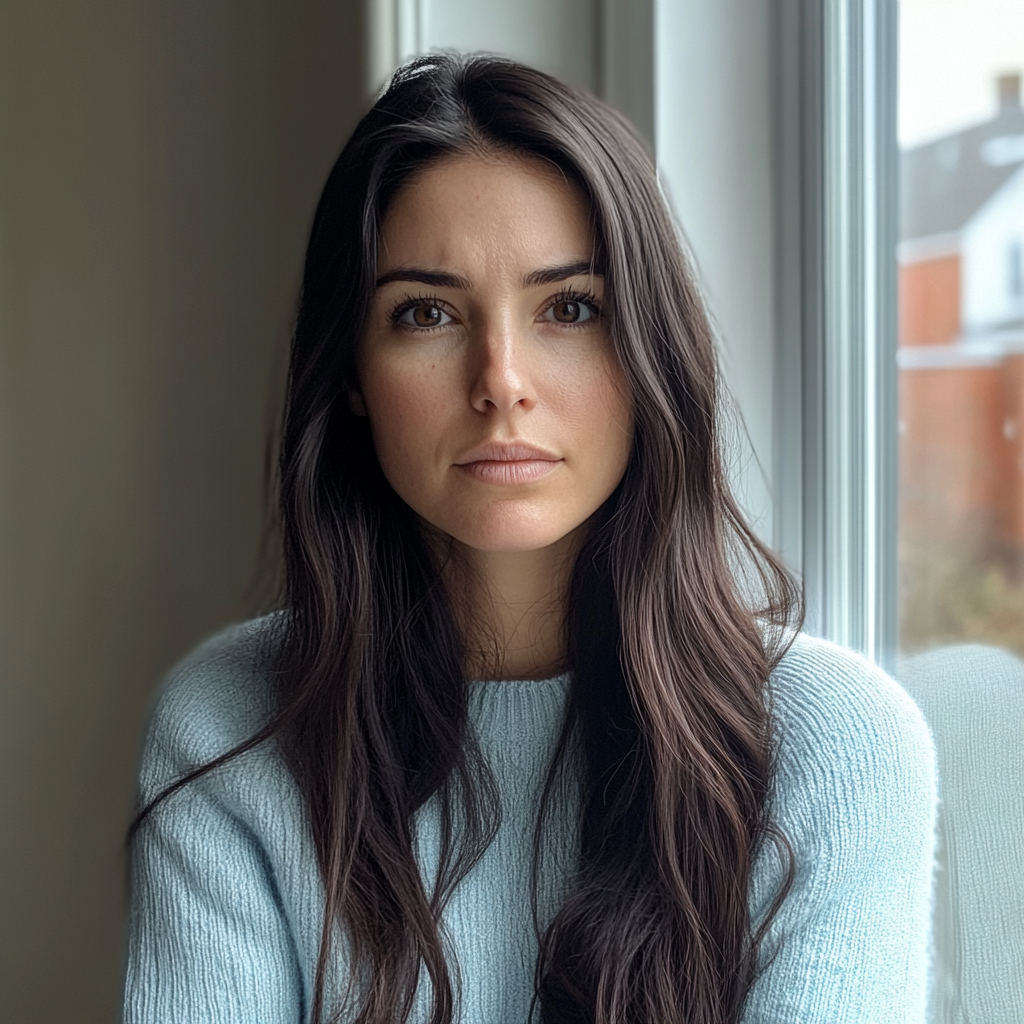 Gros plan sur une femme pensive | Source : Midjourney