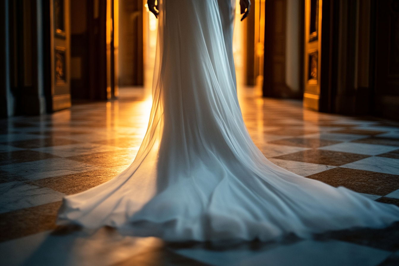 Une mariée qui s'éloigne | Source : Midjourney