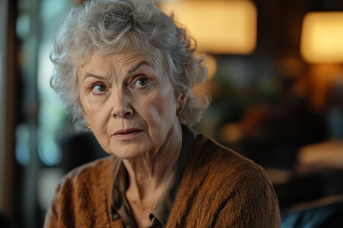 Une femme âgée qui parle | Source : Midjourney
