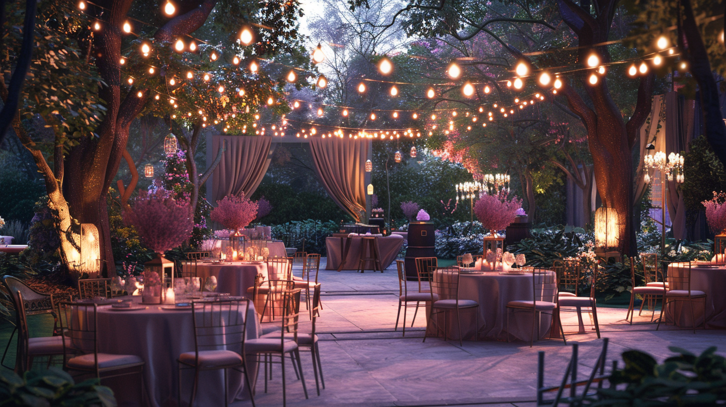 Un mariage élégant mis en place | Source : Midjourney