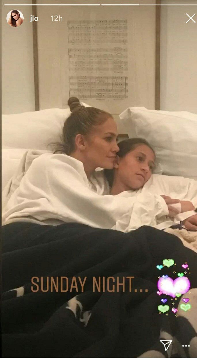Une capture d'écran du message de Jennifer Lopez sur son histoire Instagram. | Photo: instagram.com/jlo