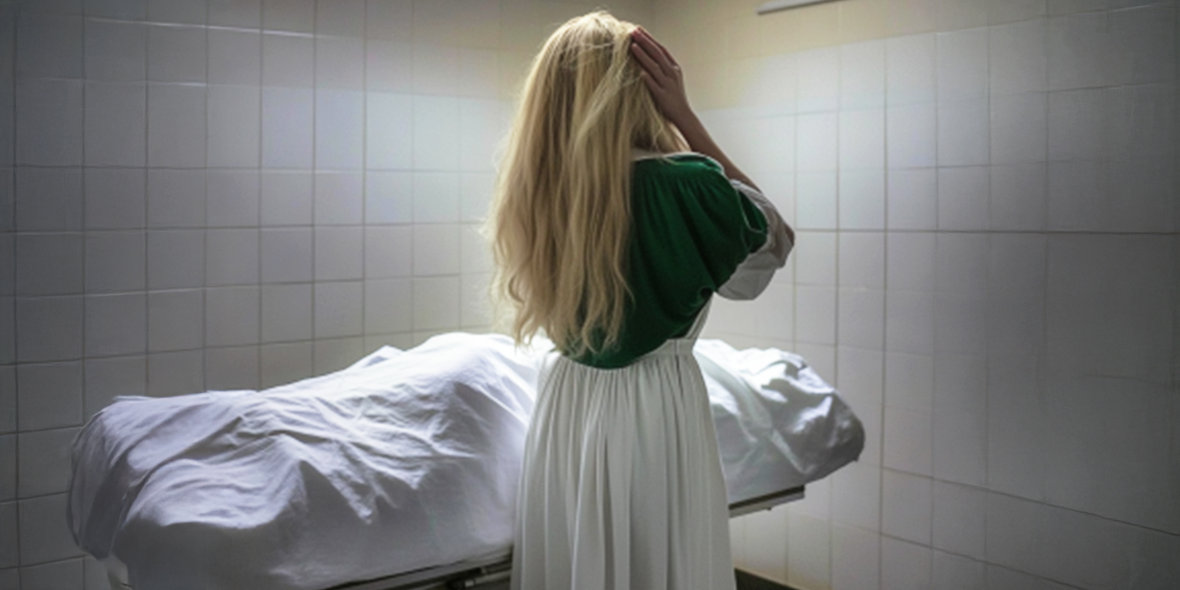 Femme regardant un corps dans une morgue | Source : Amomama