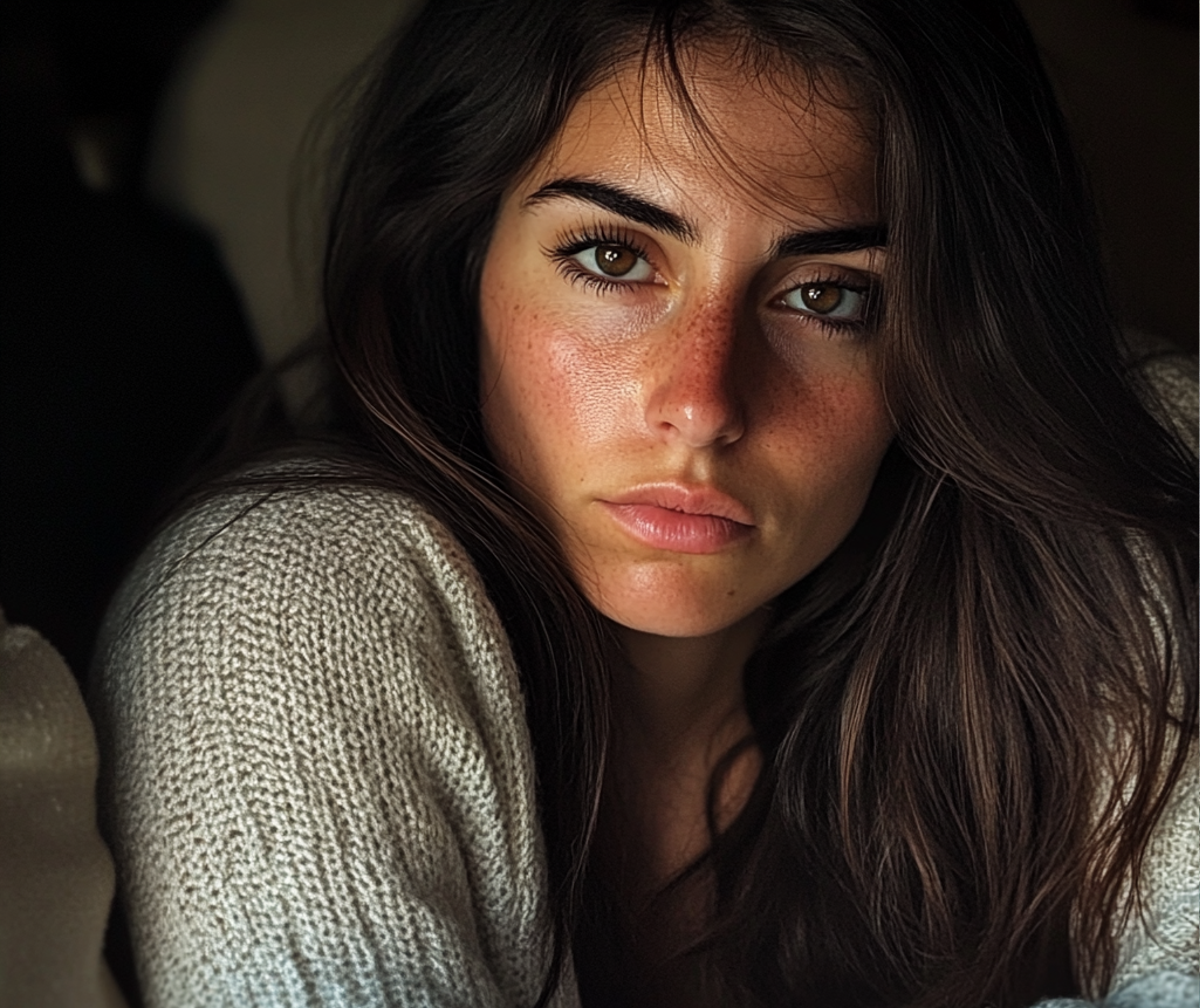 Gros plan sur une femme nonchalante | Source : Midjourney