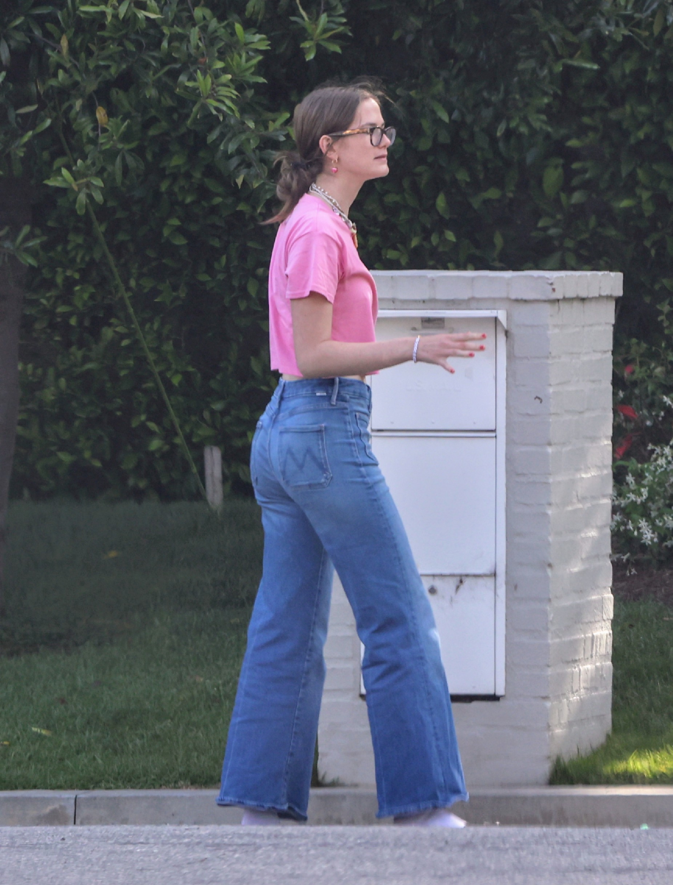 Violet Affleck repérée dans le quartier de Pacific Palisades, en Californie, le 18 juin 2024 | Source : Getty Images