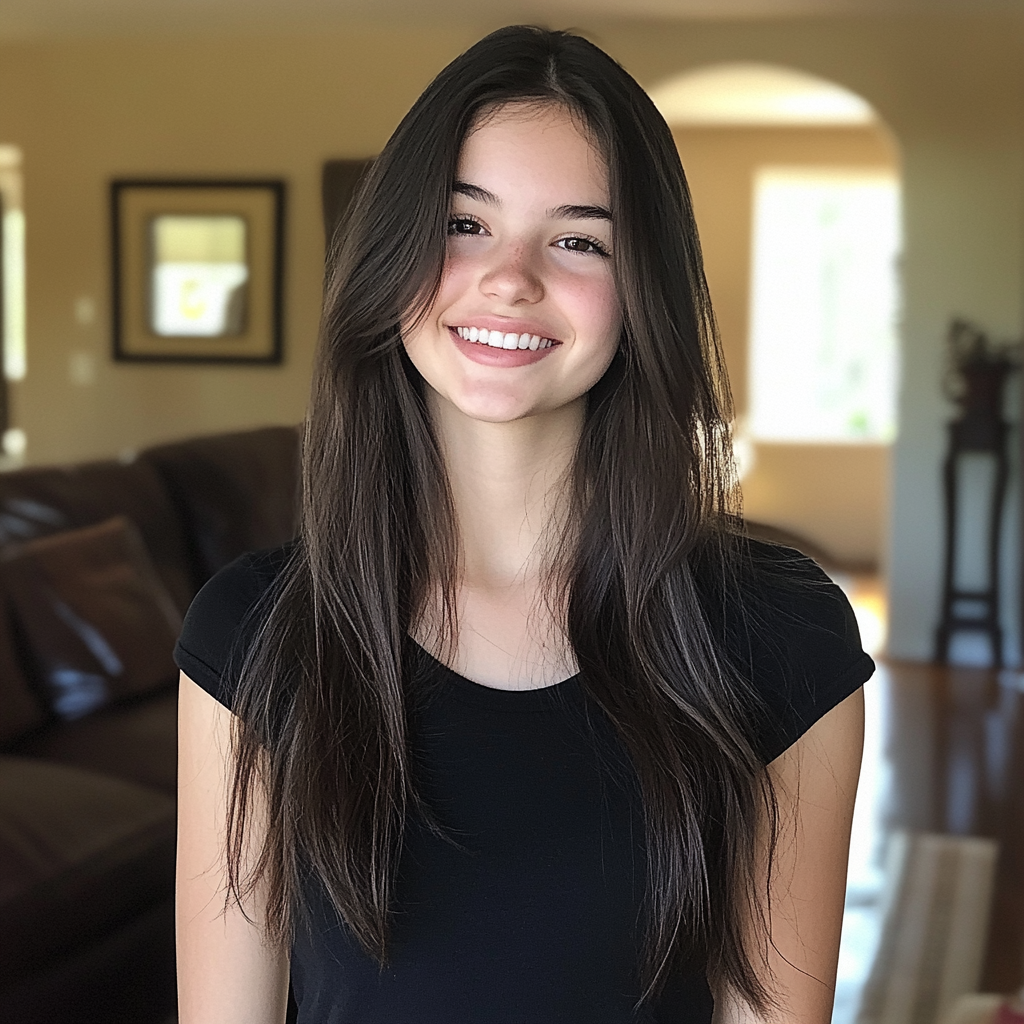 Une adolescente souriante | Source : Midjourney