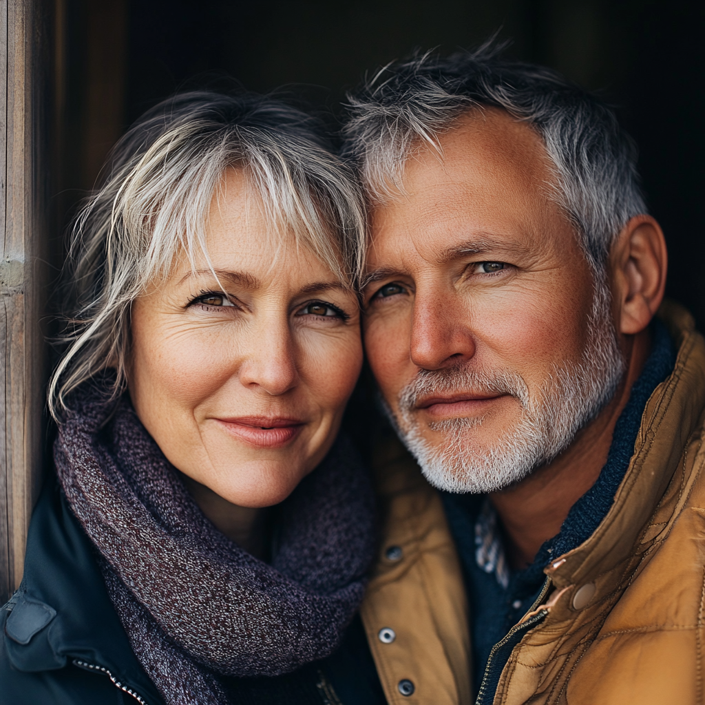 Un couple de personnes âgées souriantes | Source : Midjourney