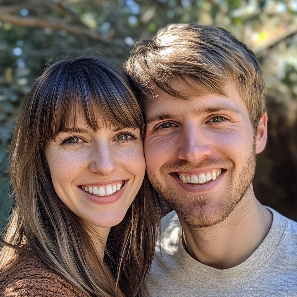 Un couple souriant | Source : Midjourney