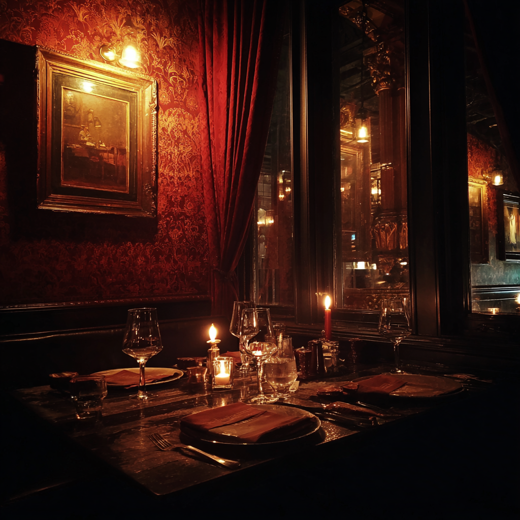 L'intérieur d'un restaurant | Source : Midjourney