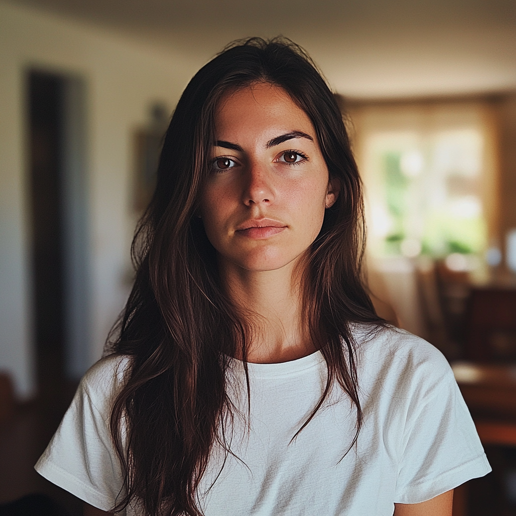 Gros plan sur une femme pensive | Source : Midjourney