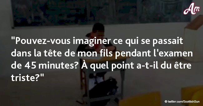 Un garçon forcé de s'asseoir seul en classe parce que le professeur pense que son cancer est contagieux