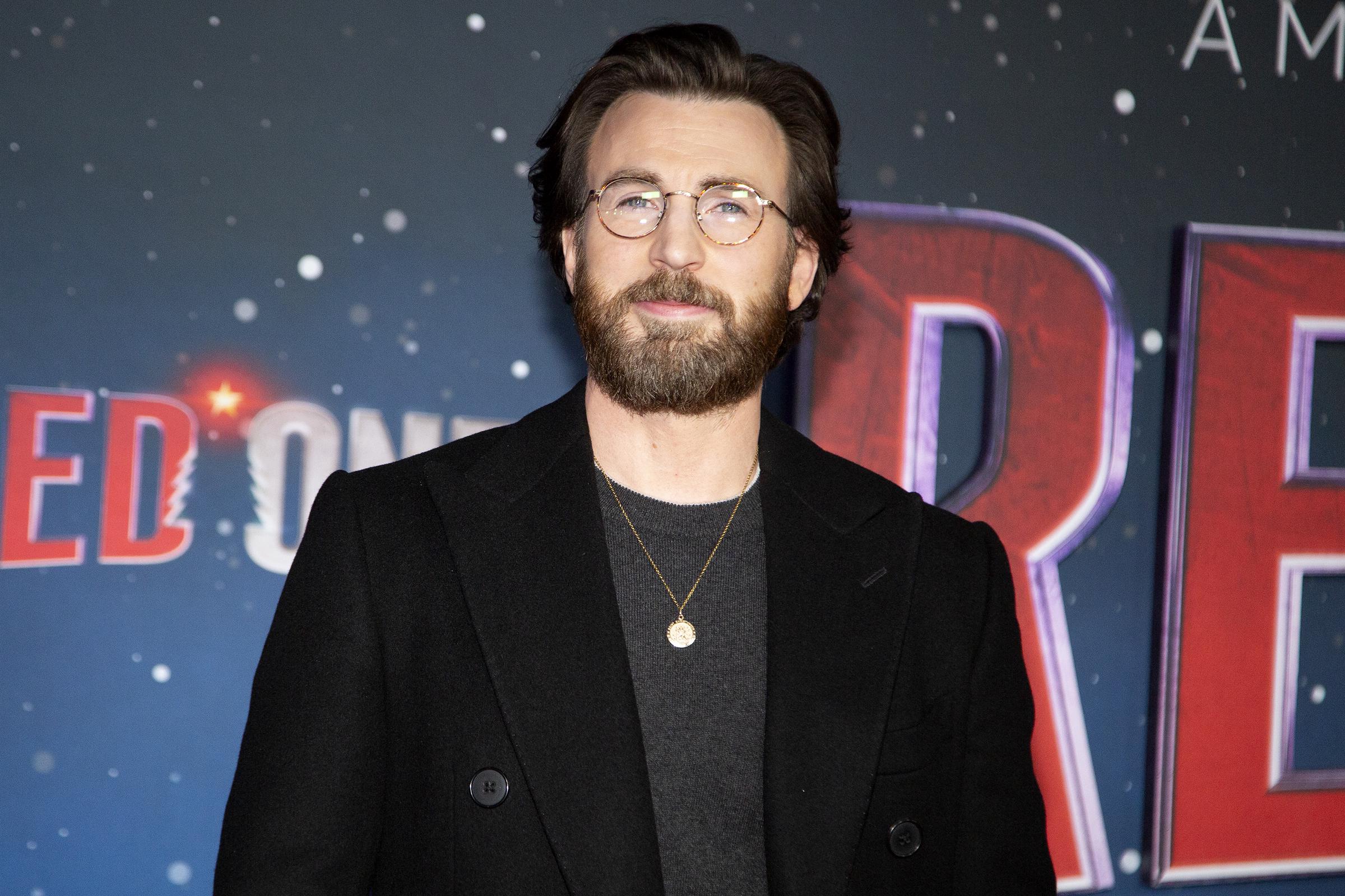 Chris Evans le 11 novembre 2024, à New York | Source : Getty Images