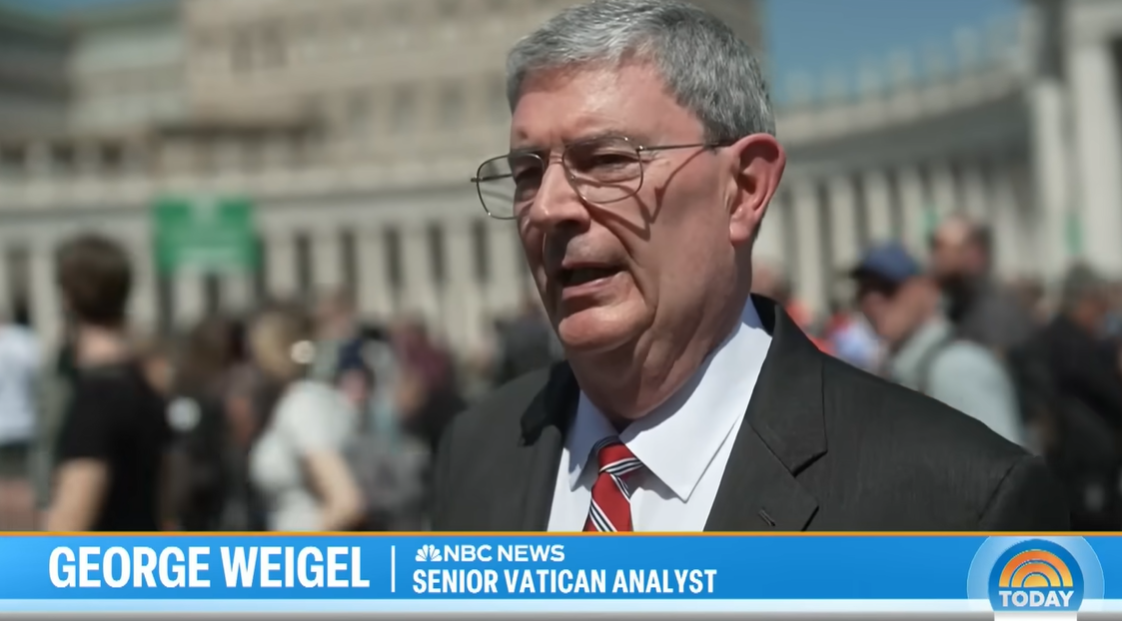 George Weigel, analyste principal du Vatican, partage ses idées sur les candidats potentiels au poste de pape, posté le 22 avril 2025 | Source : YouTube/TODAY