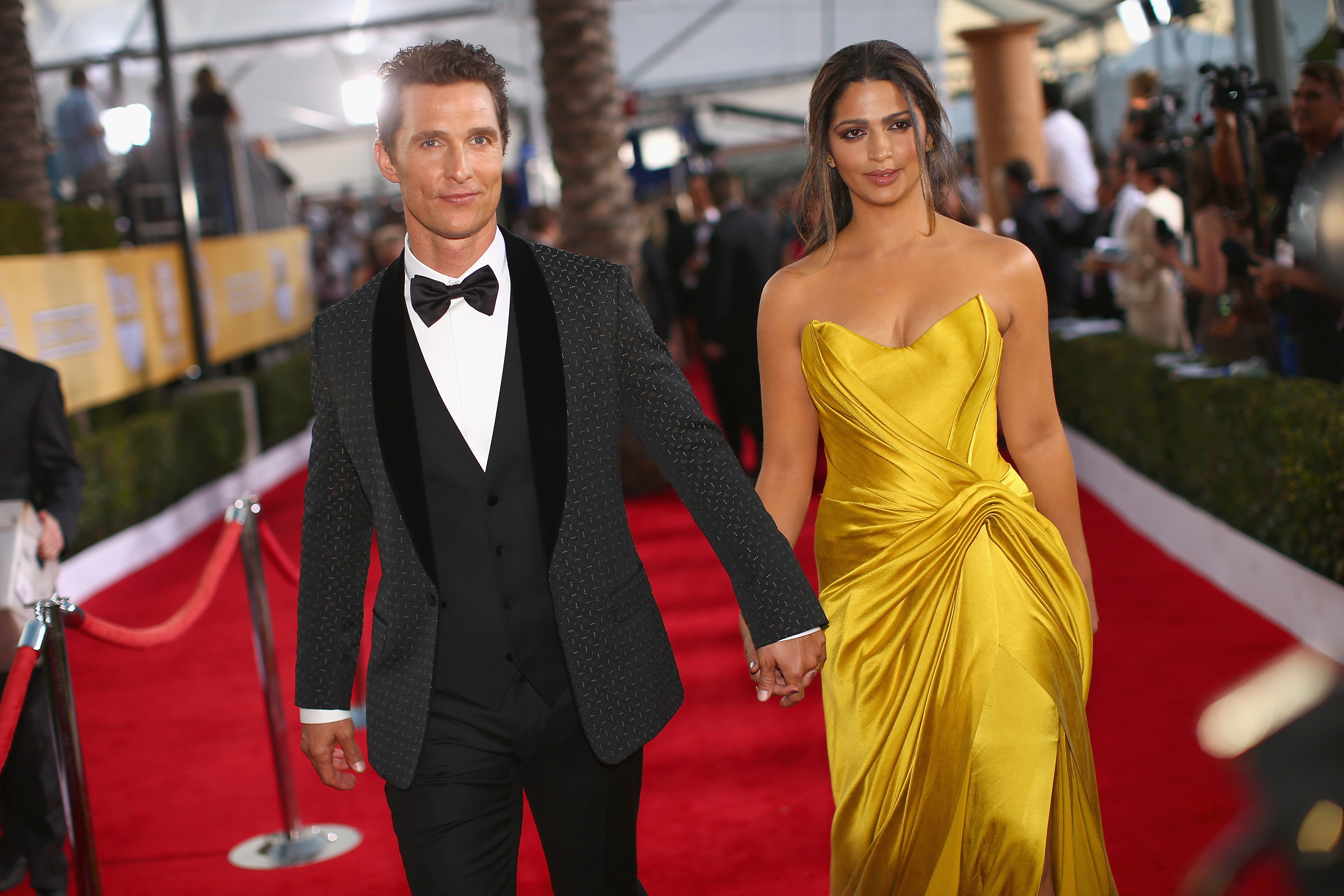 Matthew McConaughey et Camila Alves McConaughey lors de la 20e cérémonie annuelle des Screen Actors Guild Awards le 18 janvier 2014 à Los Angeles, Californie | Source : Getty Images