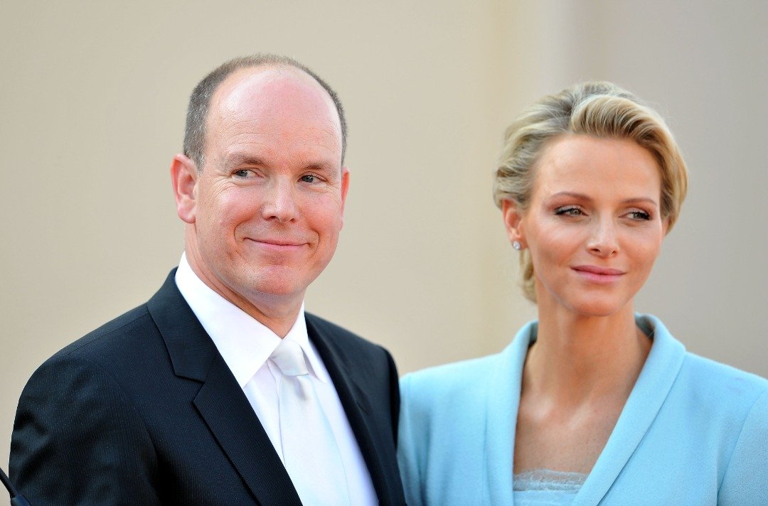Prince Albert II of Monaco and Princess Charlene of Monaco after their civil ceremony at the Prince's Palace on July 1, 2011. | Source: Getty Images