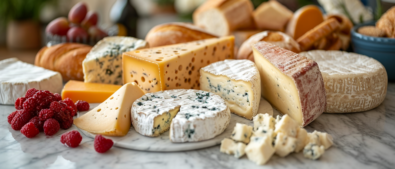 Fromage gourmand sur un plateau | Source : Midjourney