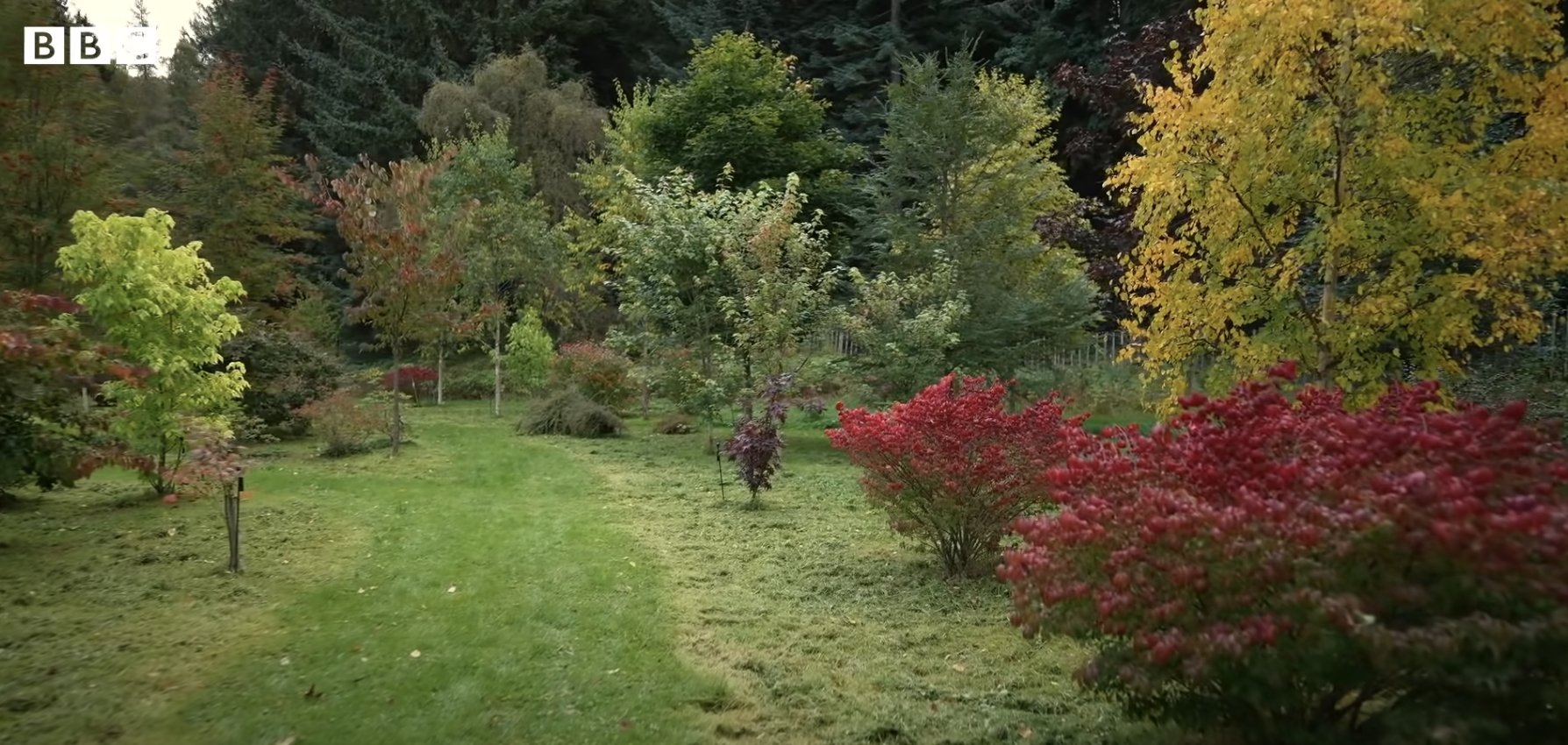 Le jardin du domaine de Balmoral, daté de 2022 | Source : YouTube/BBC News