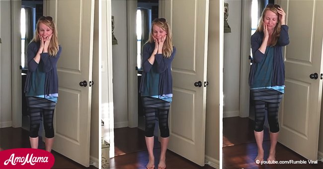 Une mère revient à la maison après un week-end et fond en larmes quand son mari ouvre la porte d'une chambre