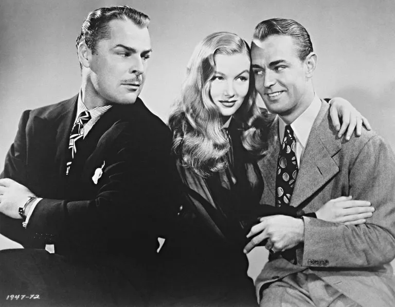 Brian Donlevy, Veronica Lake et Alan Ladd dans le film de 1942 "The Glass Key" | Photo : Getty Images 