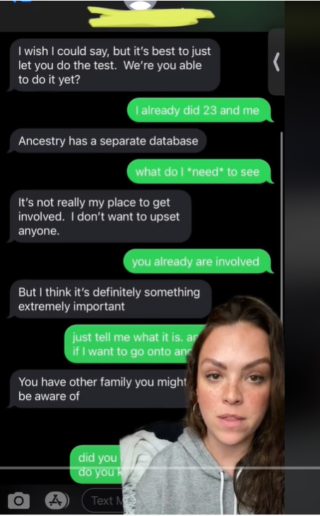 Capture d'écran de la conversation de Lane avec la personne qui l'a contactée | Source : TikTok/laneiscool14