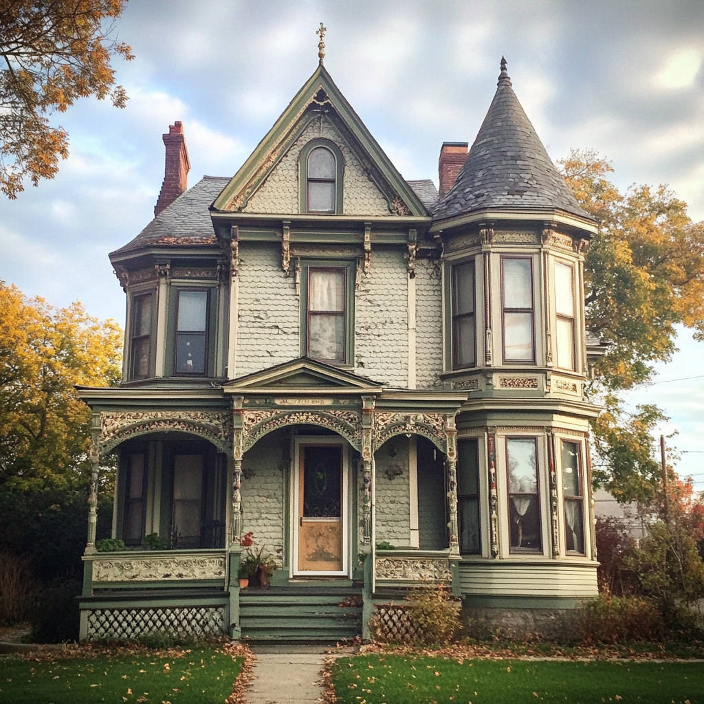 Une vieille maison victorienne | Source : Midjourney