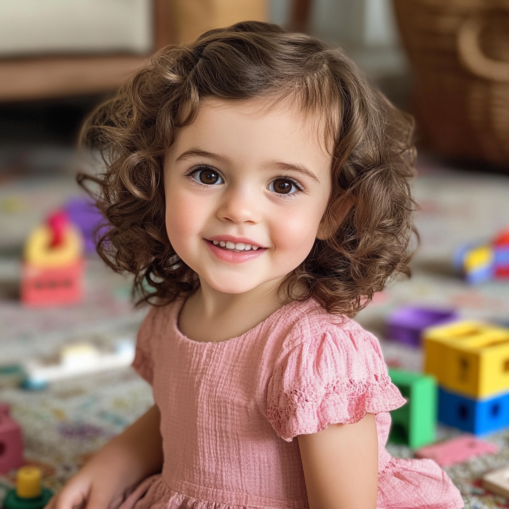 Une petite fille jouant avec ses jouets | Source : Midjourney