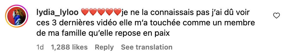 Commentaire d'internaute sur la disparition de Yanary Befort | Source : capture Instagram@_yanoubefort_