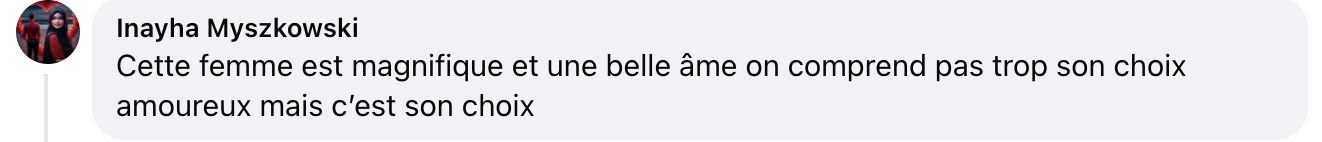 Commentaire d'internaute sur Jamel Debbouze et sa femme | Source : capture réseaux sociaux