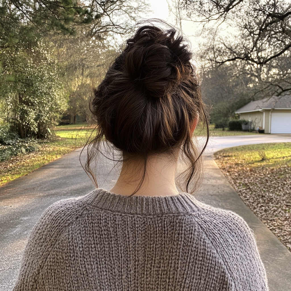 Une femme marchant dans une allée | Source : Midjourney
