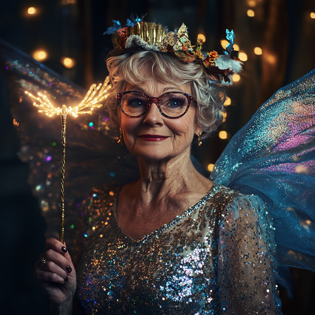 Une femme déguisée en fée marraine pour Halloween | Source : Midjourney