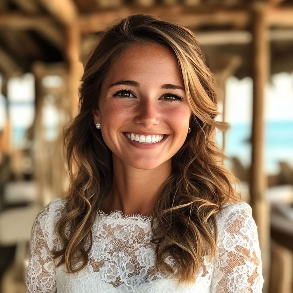 Une mariée souriante | Source : Midjourney