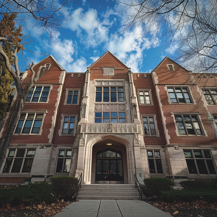 Un bâtiment de la faculté de droit | Source : Midjourney