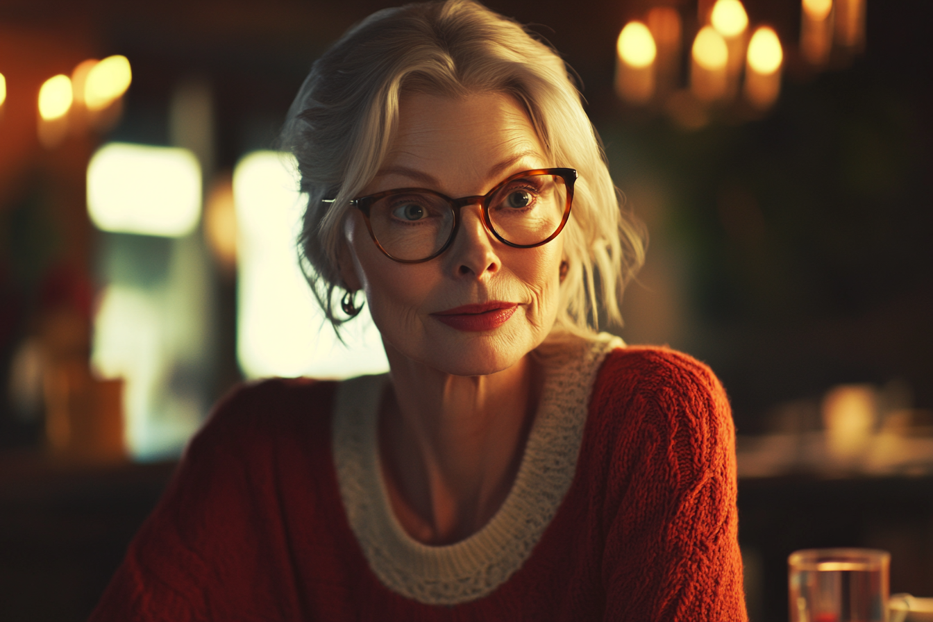 Une femme dans un restaurant | Source : Midjourney