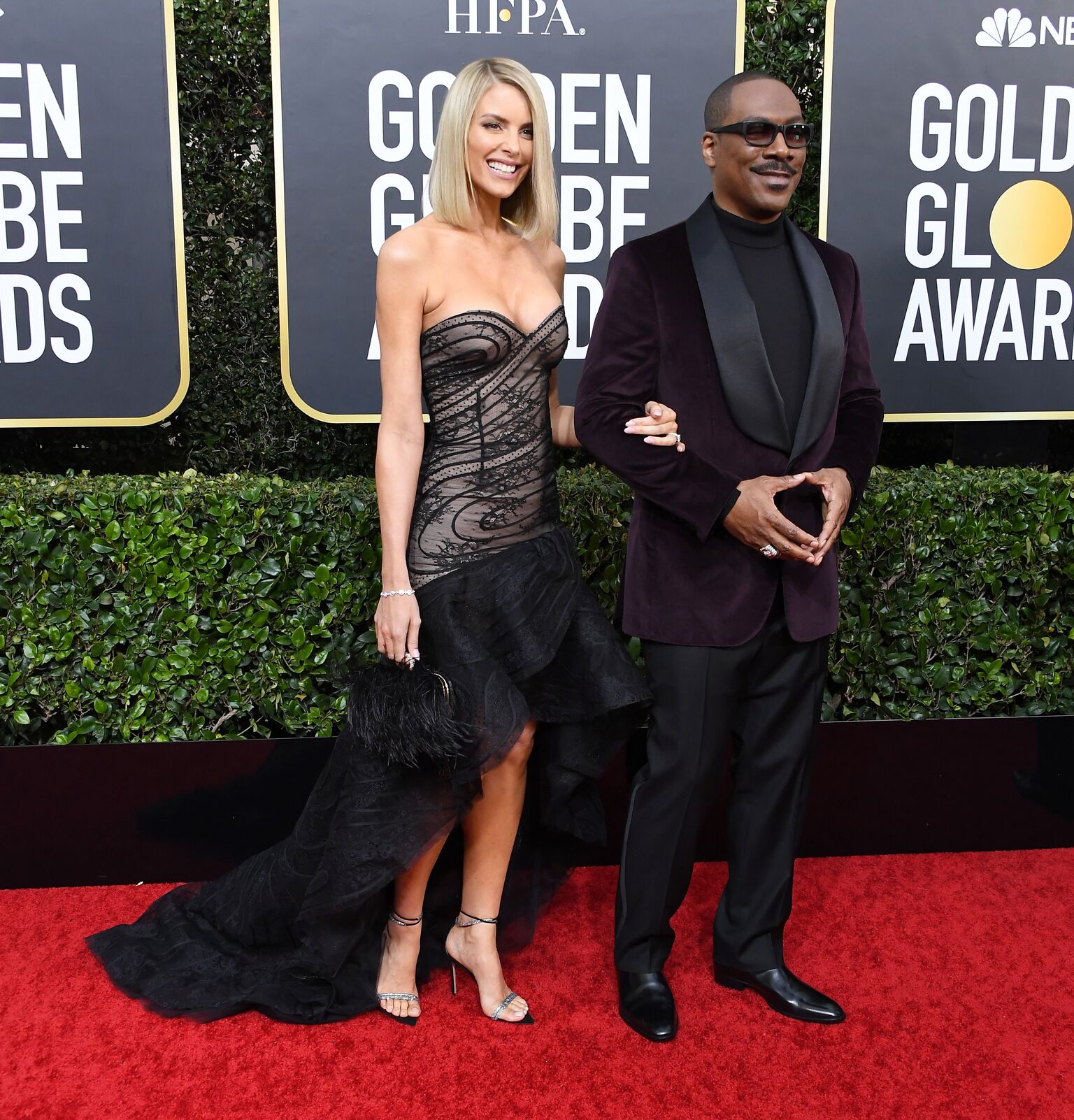 Paige Butcher and Eddie Murphy arrives at the 77th Annual Golden Globe Awards attends the 77th Annual Golden Globe Awards at The Beverly Hilton Hotel | Getty Images