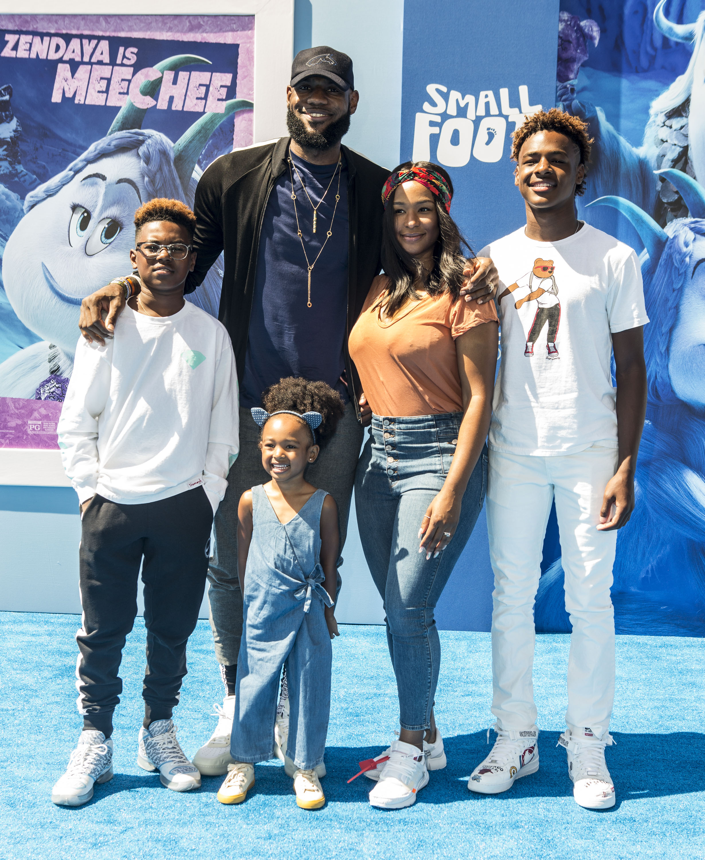 LeBron James et sa famille assistent à la première de "Smallfoot" de Warner Bros. Pictures au Regency Village Theatre le 22 septembre 2018, à Westwood, en Californie | Source : Getty Images