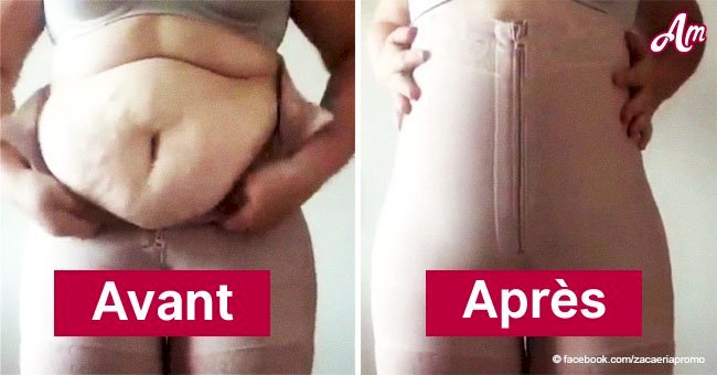 Une femme en surpoids se transforme en une beauté mince en quelques secondes en utilisant shapewear (vidéo)