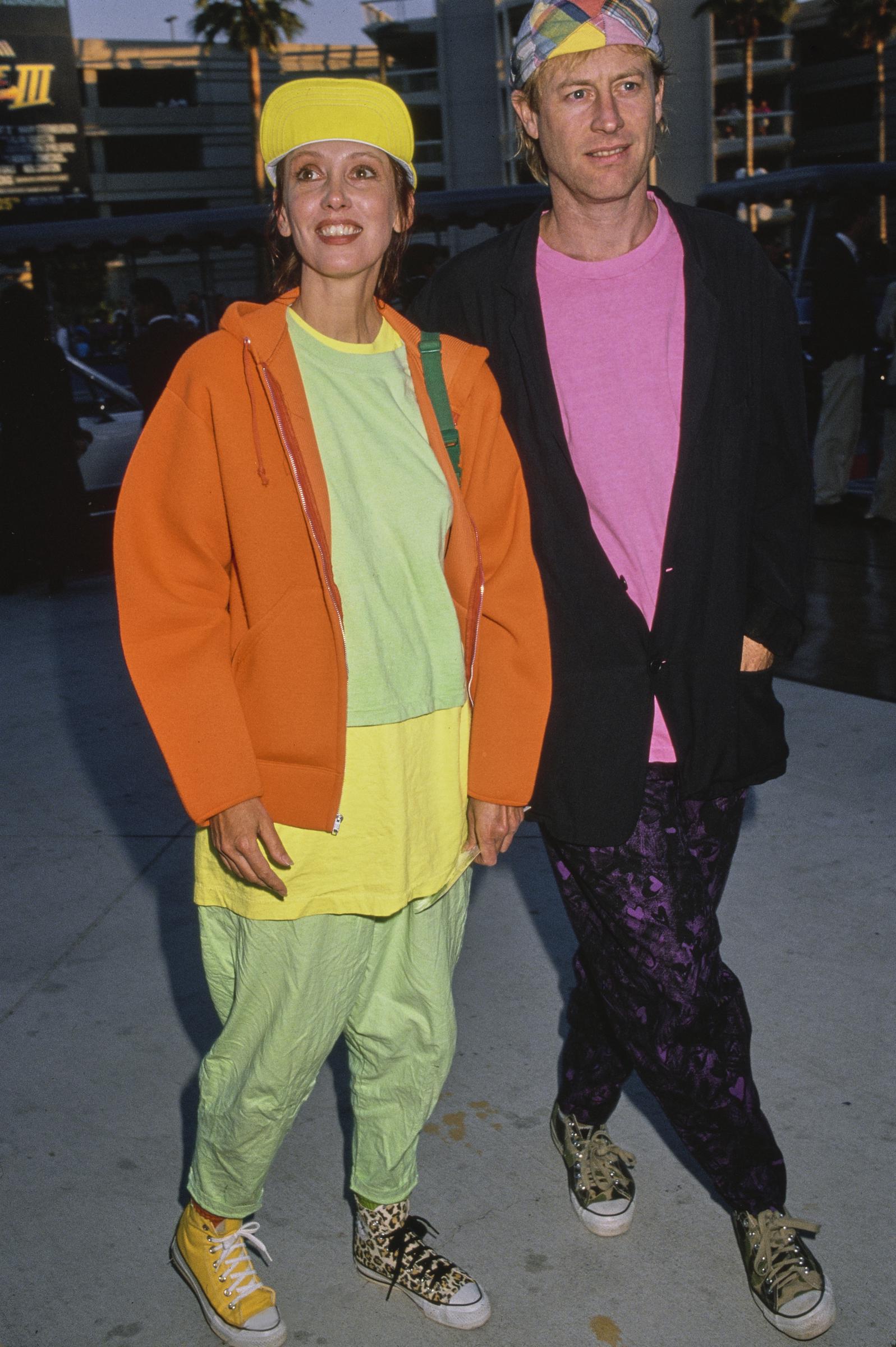 Shelley Duvall et Dan Gilroy lors de la première à Los Angeles de "Retour vers le futur, troisième partie", 1990 | Source : Getty Images