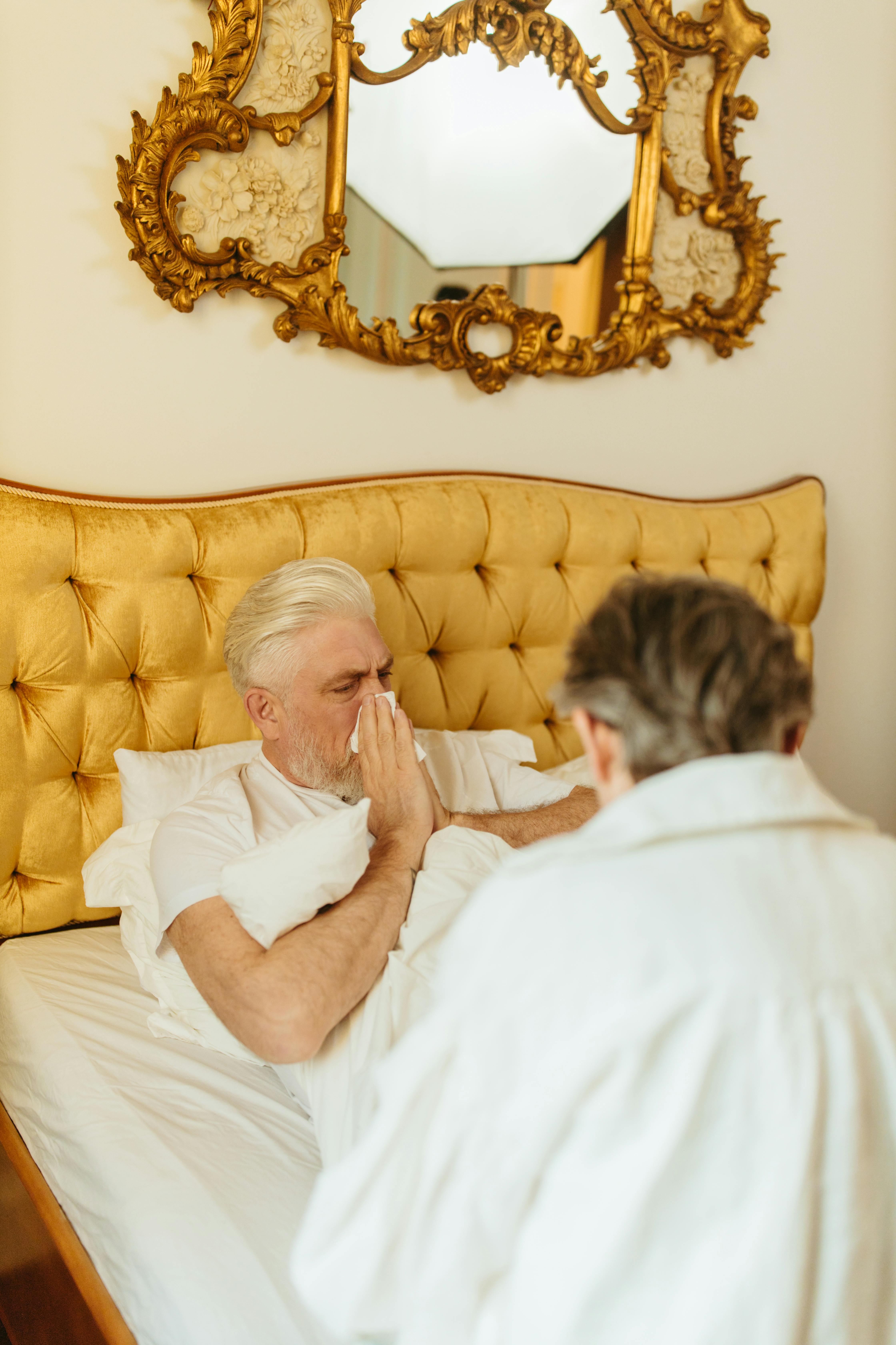 Un homme malade au lit | Source : Pexels