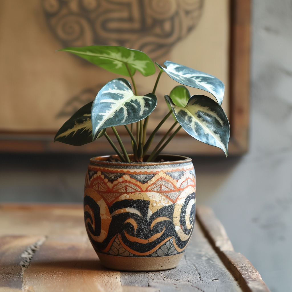 Une plante en pot | Source : Midjourney