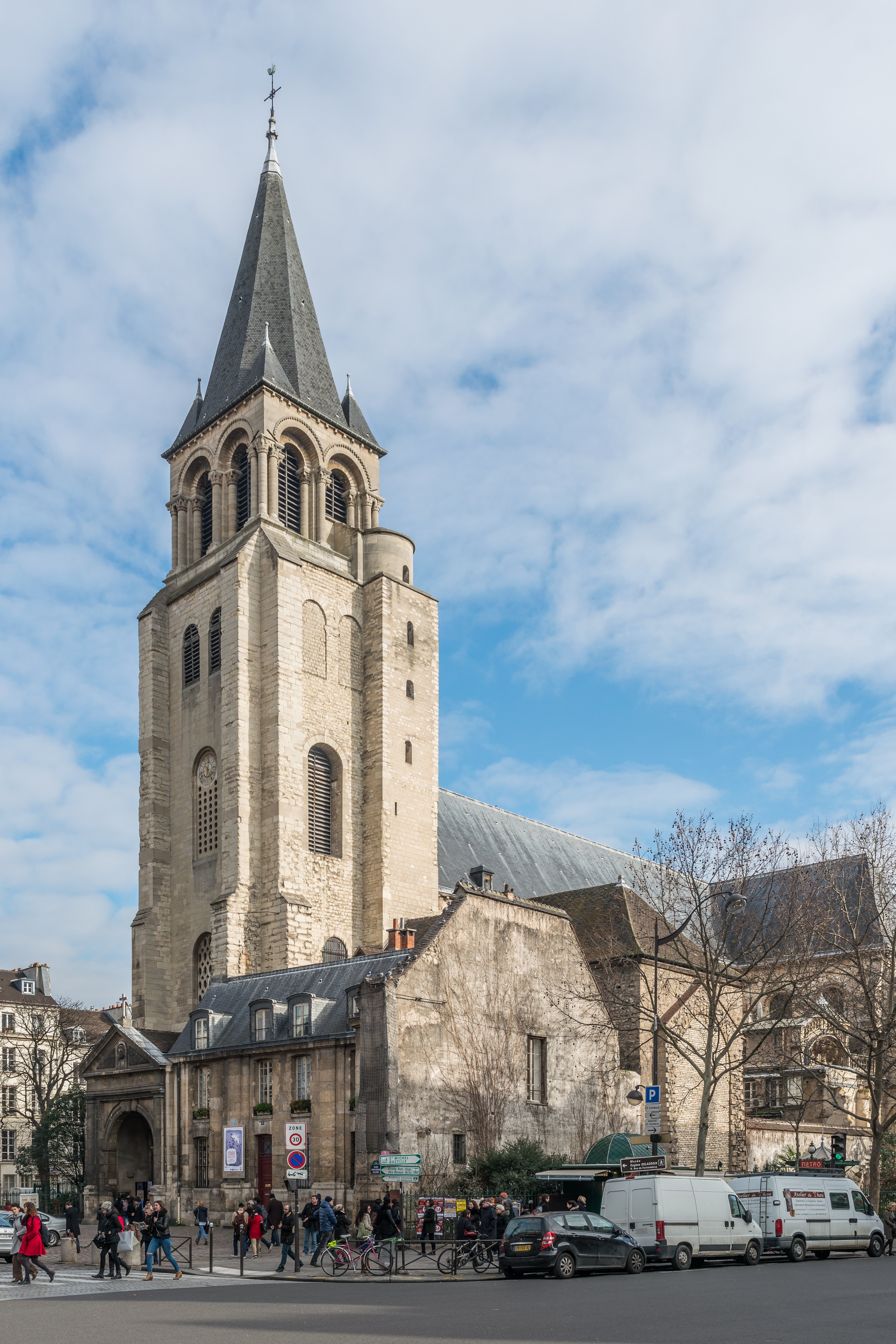 L'Abbaye de Saint-Germain-des-Prés. l Source : Wikimedia Commons