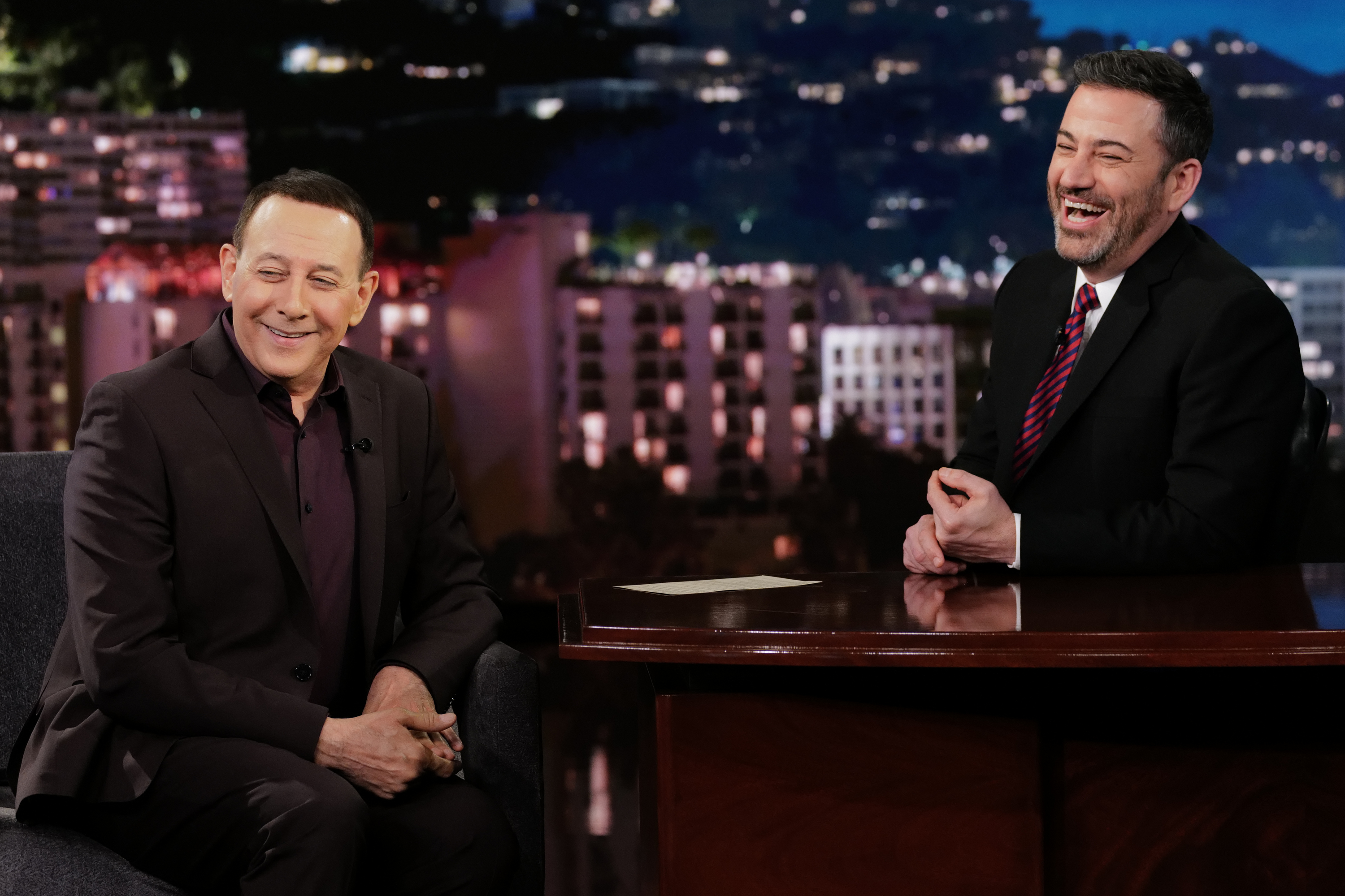 Paul Reubens sur "Jimmy Kimmel Live" ; en février 2020 | Source : Getty Images