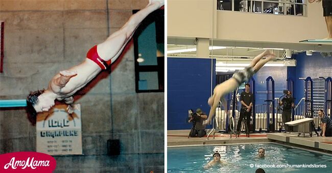 Un entraîneur de plongée paralysé fait preuve de miracles tous les ans le jour de son anniversaire et plonge dans la piscine