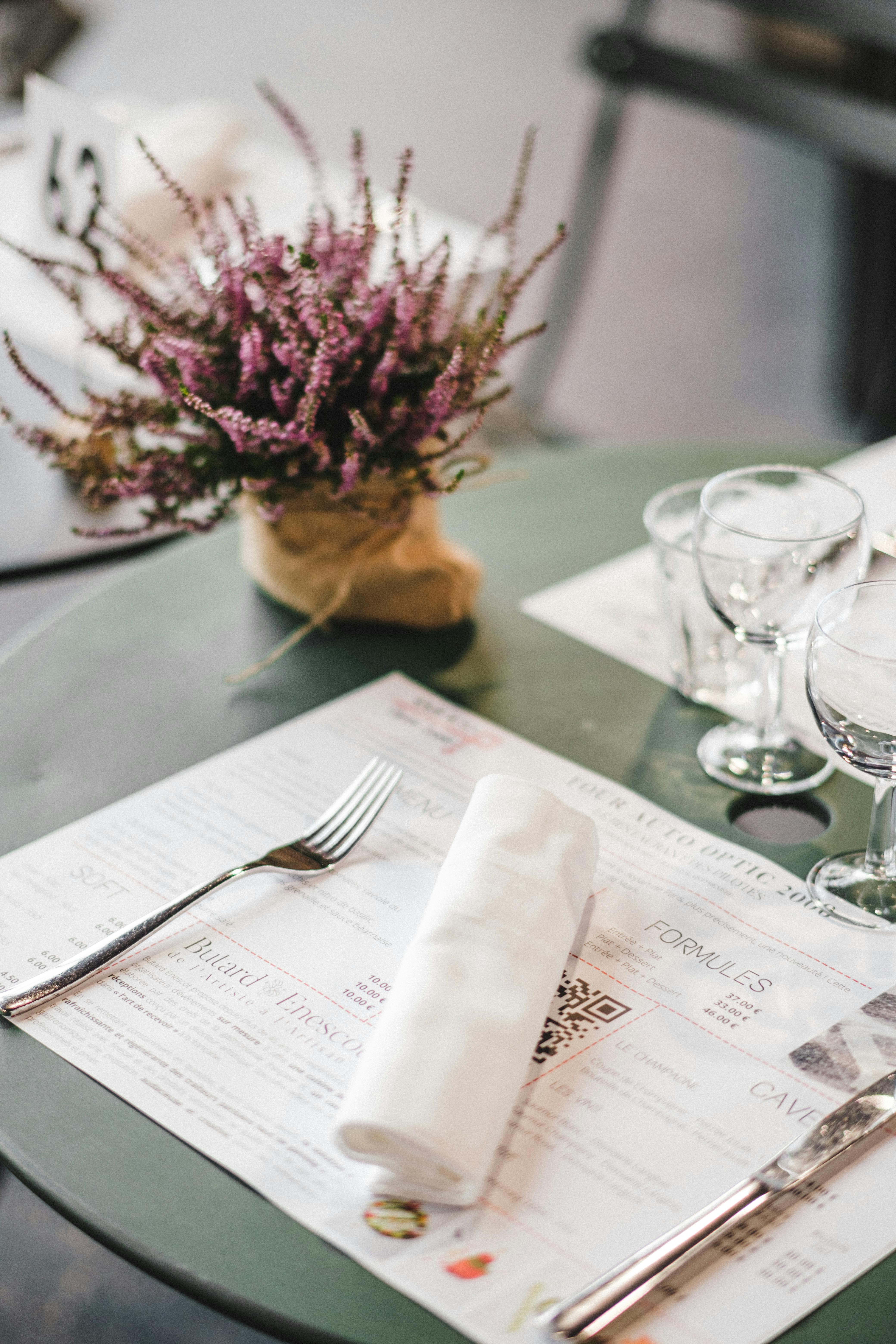 Un menu de restaurant | Source : Pexels