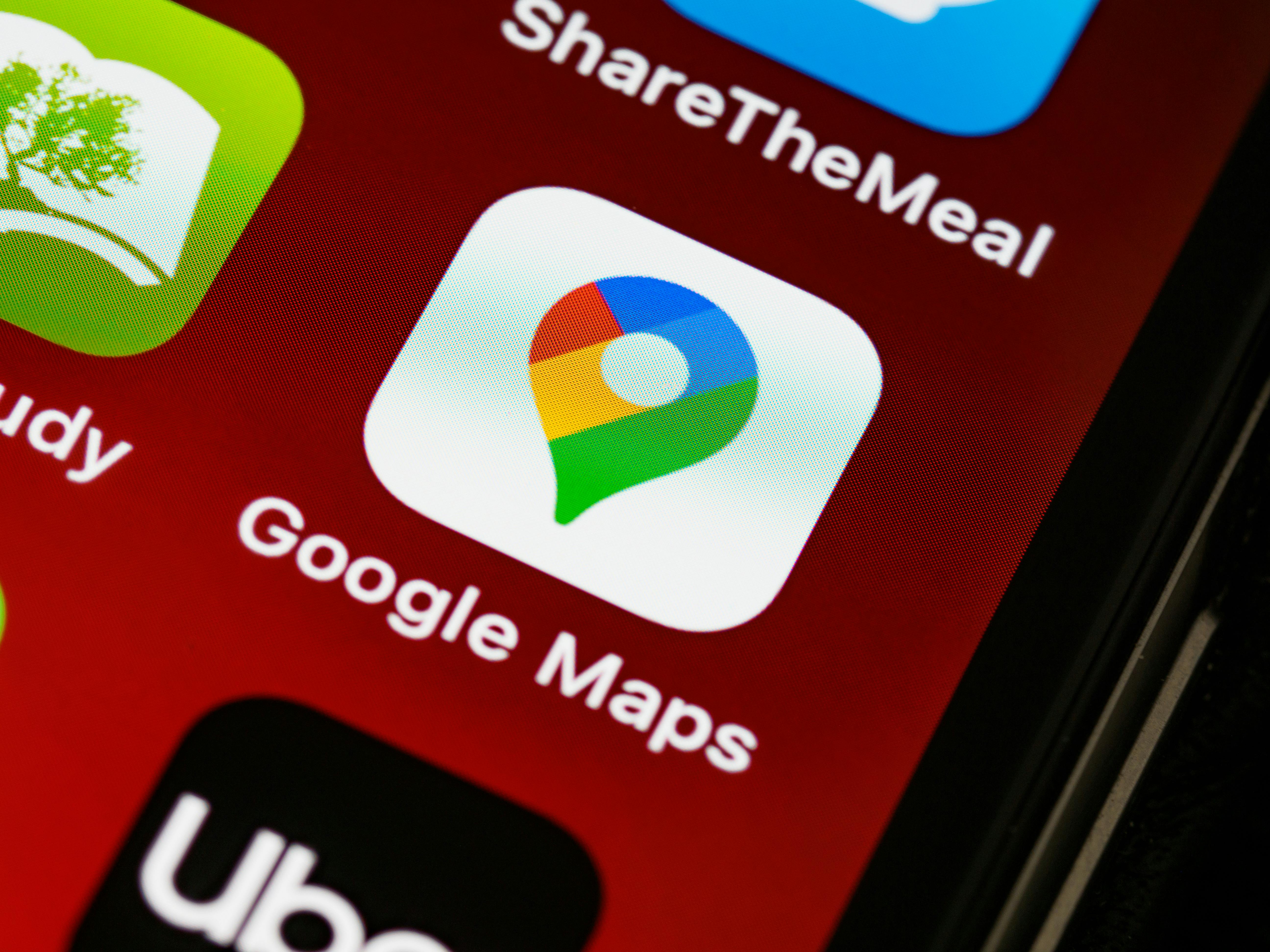 Gros plan de l'application Google Maps sur un téléphone | Source : Pexels