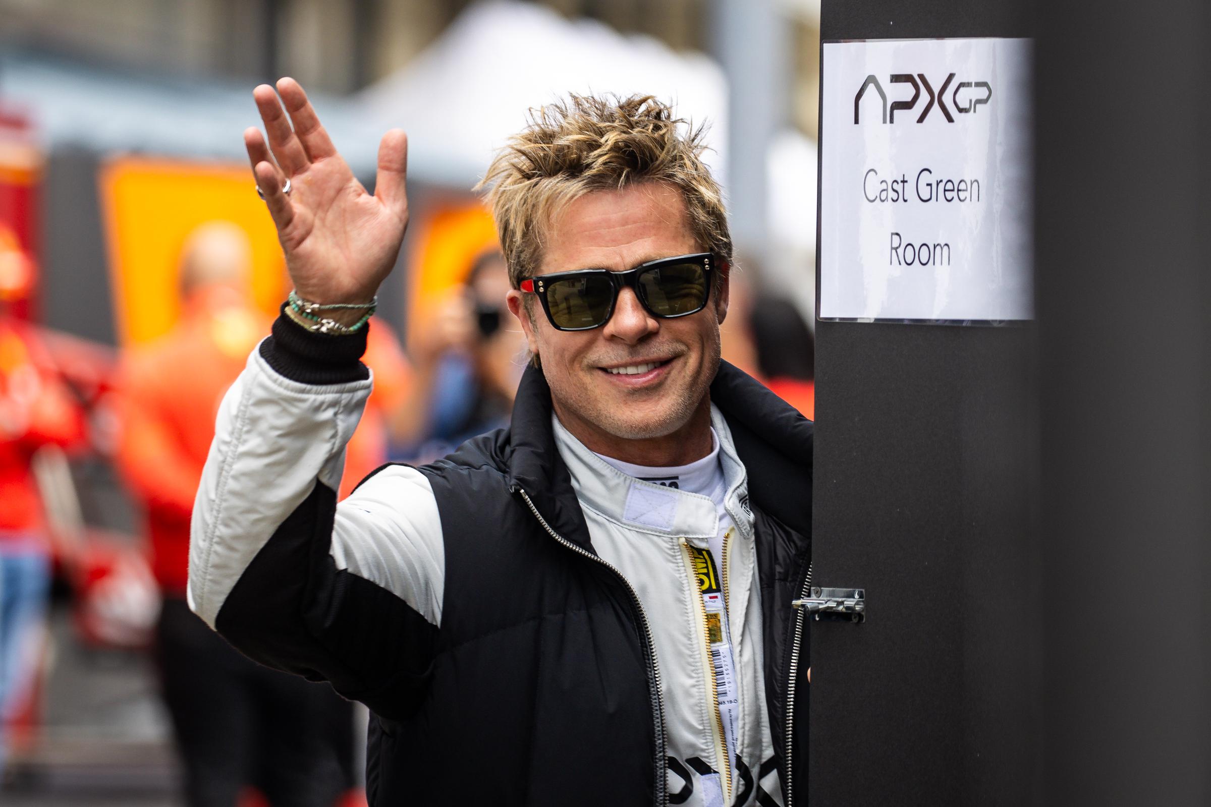 Brad Pitt au Grand Prix de F1 de Grande-Bretagne à Northampton, en Angleterre, le 4 juillet 2024 | Source : Getty Images