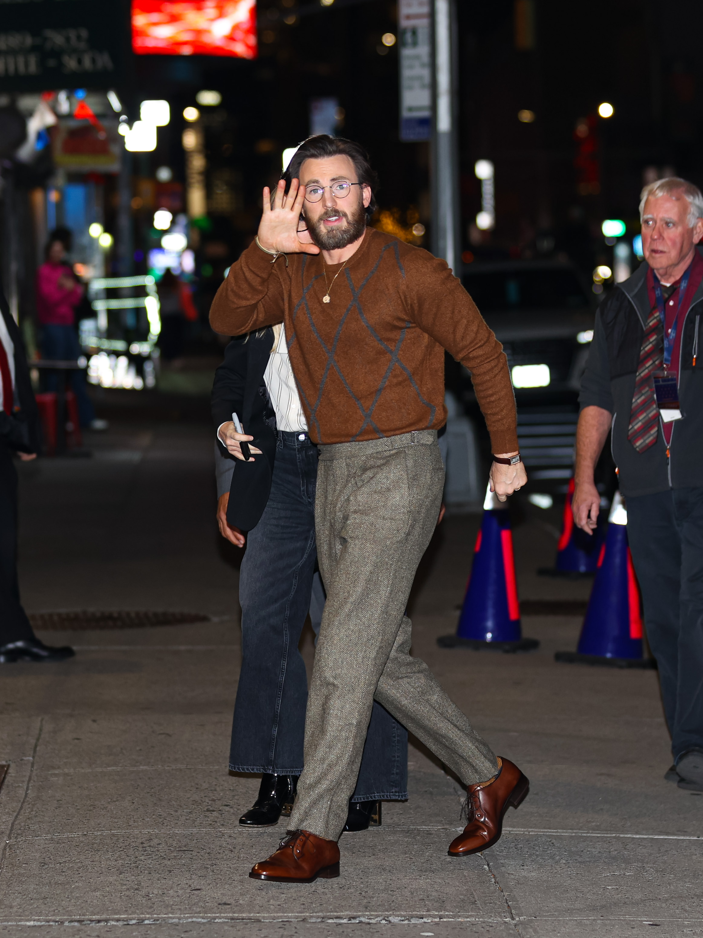 Chris Evans le 11 novembre 2024, à New York | Source : Getty Images