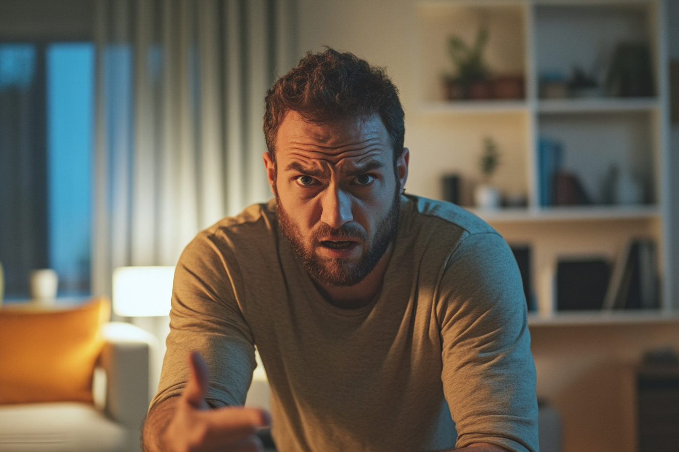 Un homme qui parle avec colère à quelqu'un | Source : Midjourney