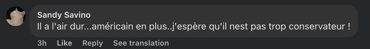 Commentaire d'internaute sur le nouveau pape | Source : capture Facebook@Gossip Room
